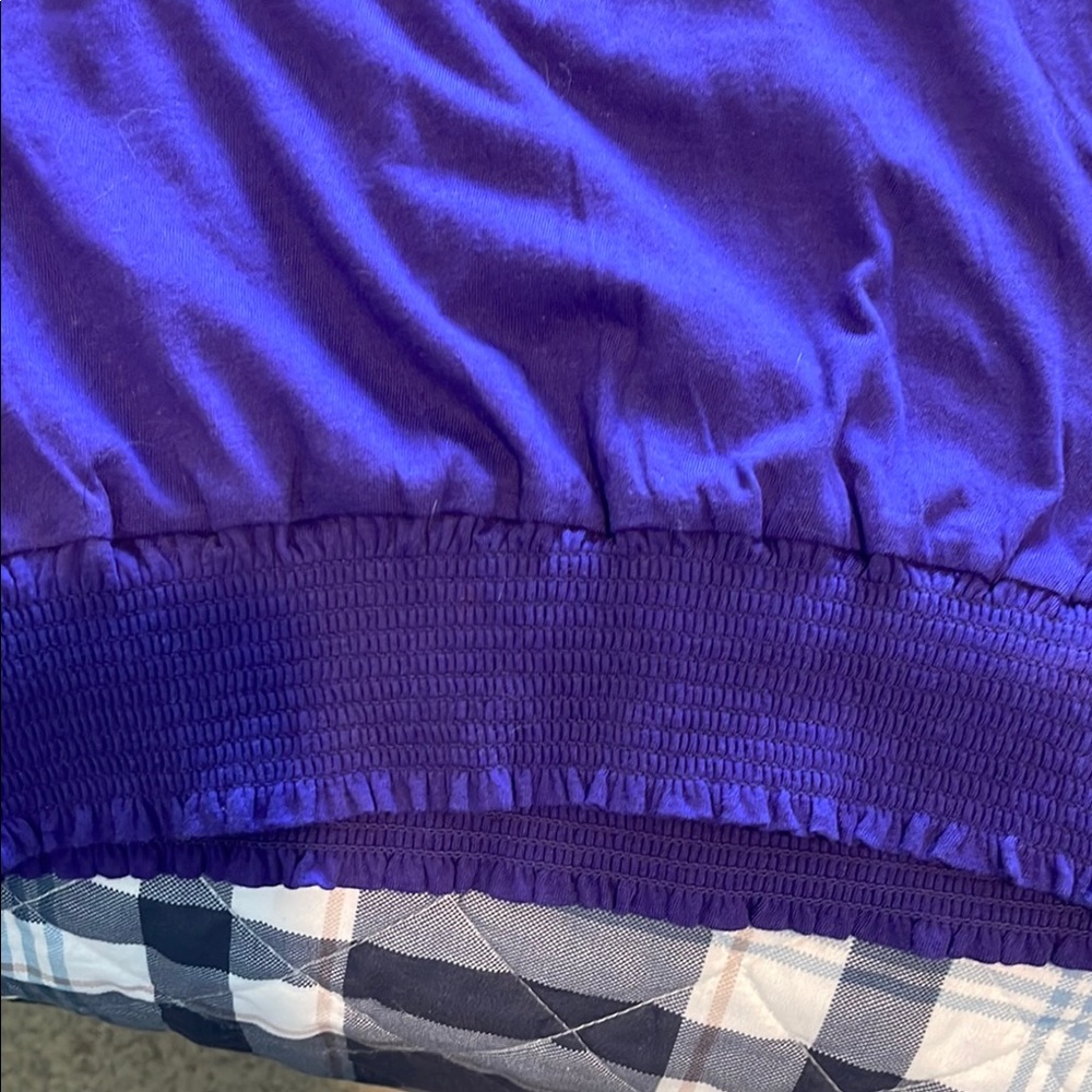Body Central Deep Purple Ruffle Tank Top - Picture 5 of 5
